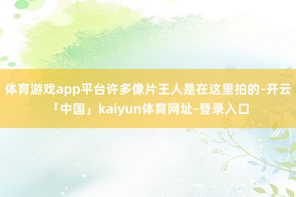 体育游戏app平台许多像片王人是在这里拍的-开云「中国」kaiyun体育网址-登录入口