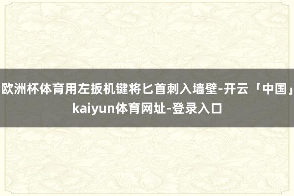 欧洲杯体育用左扳机键将匕首刺入墙壁-开云「中国」kaiyun体育网址-登录入口