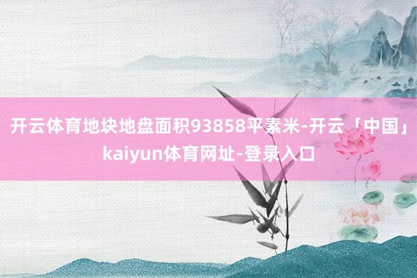 开云体育地块地盘面积93858平素米-开云「中国」kaiyun体育网址-登录入口